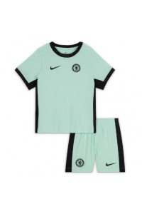 Fotbalové Dres Chelsea Dětské Třetí Oblečení 2023-24 Krátký Rukáv (+ trenýrky)